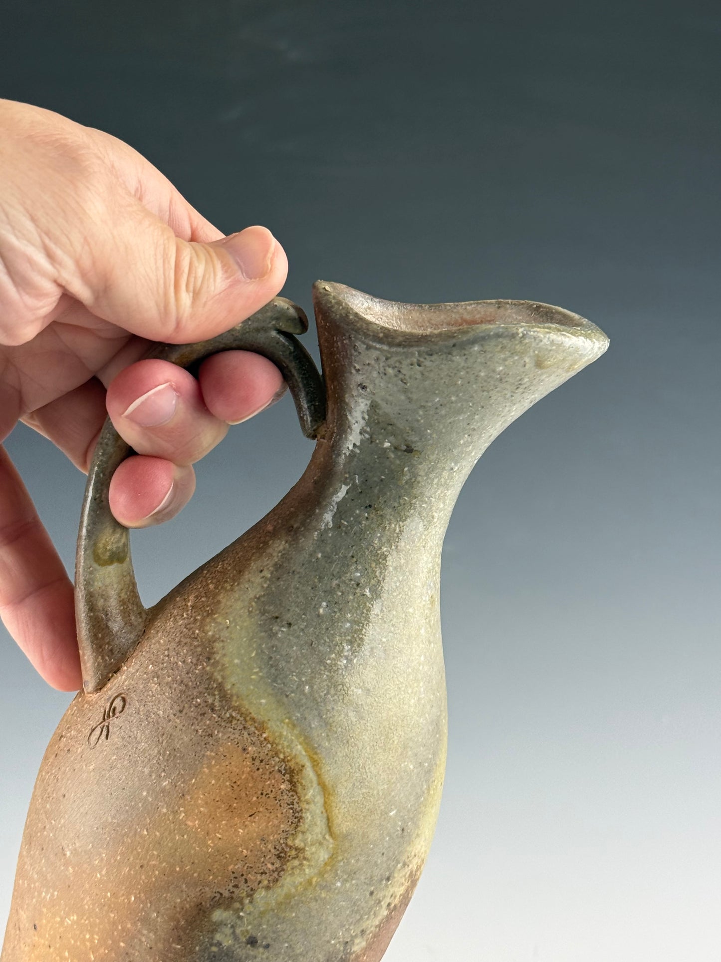 Stoneware pitcher