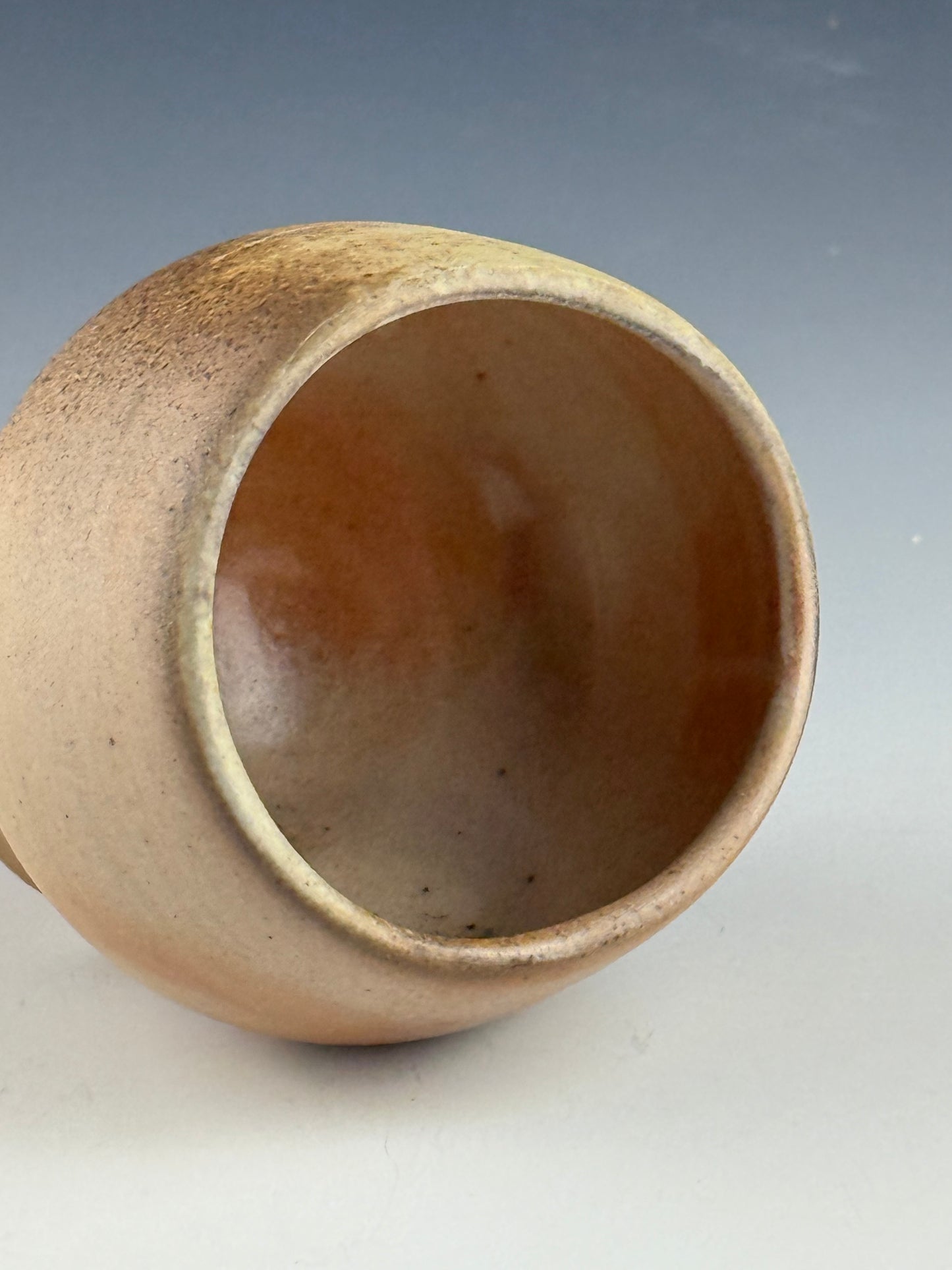 Iron stained cup for wine or tea