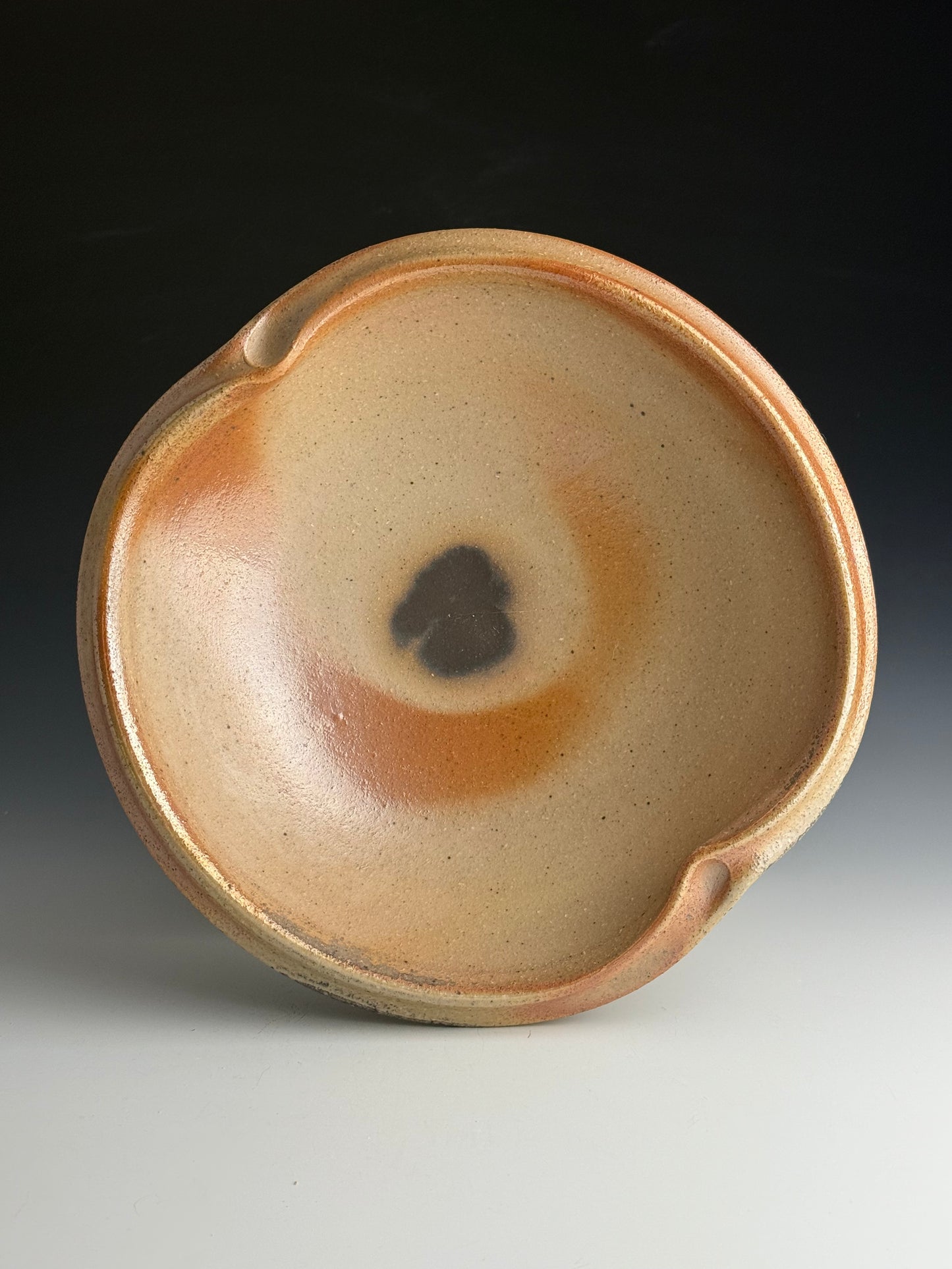 Peachy undulating bowl