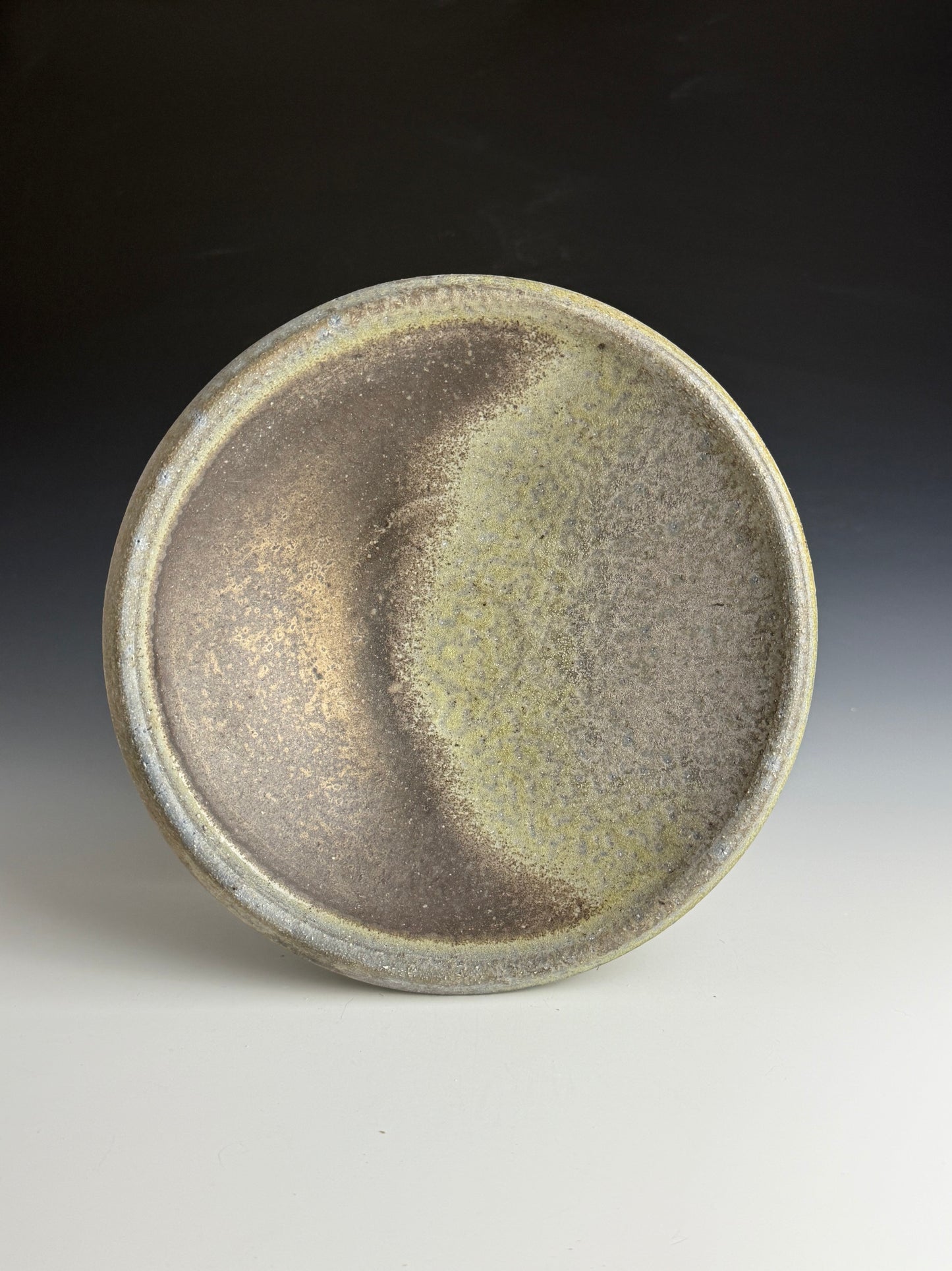 Cream and grey Serving Bowl
