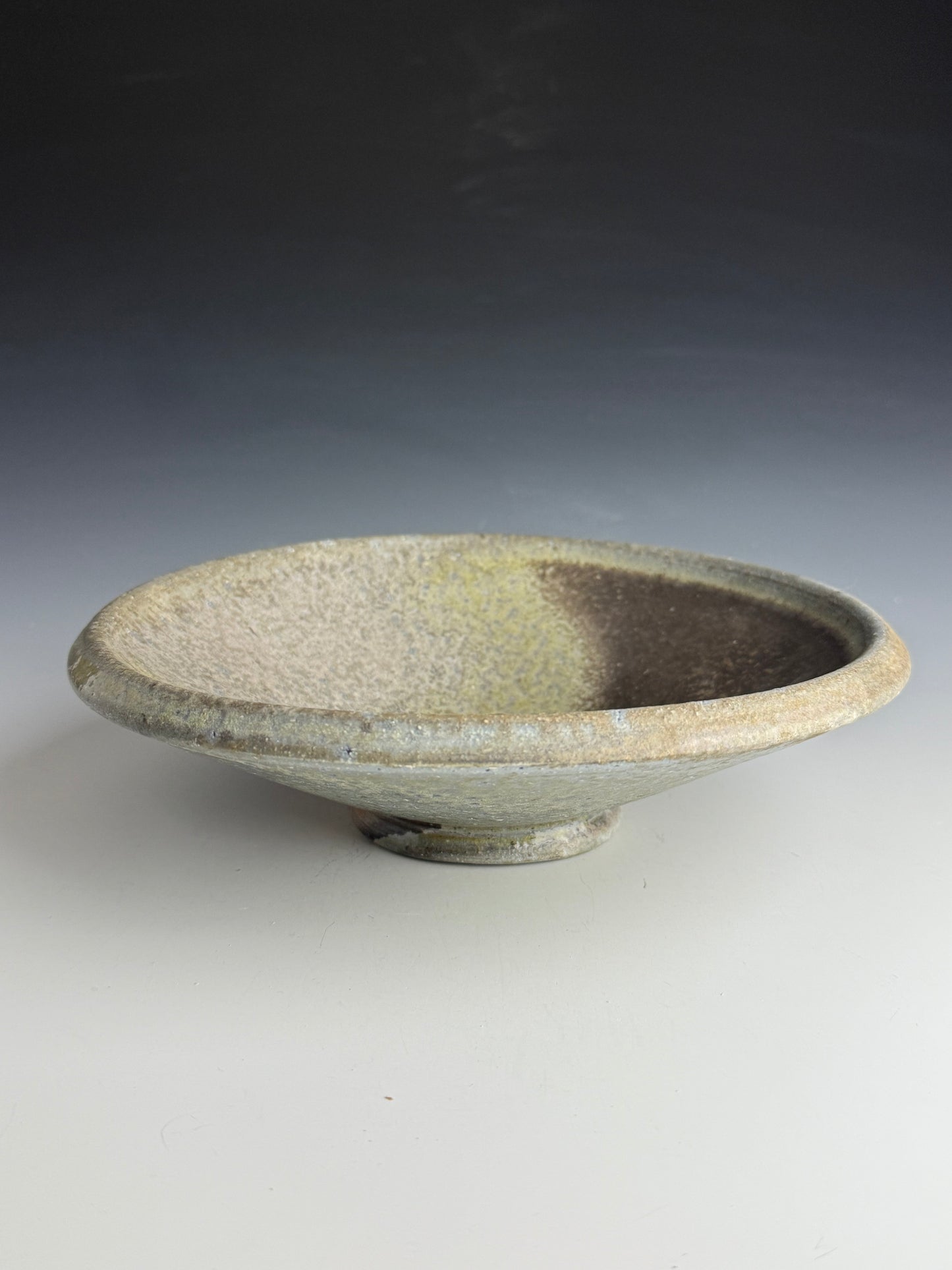 Cream and grey Serving Bowl