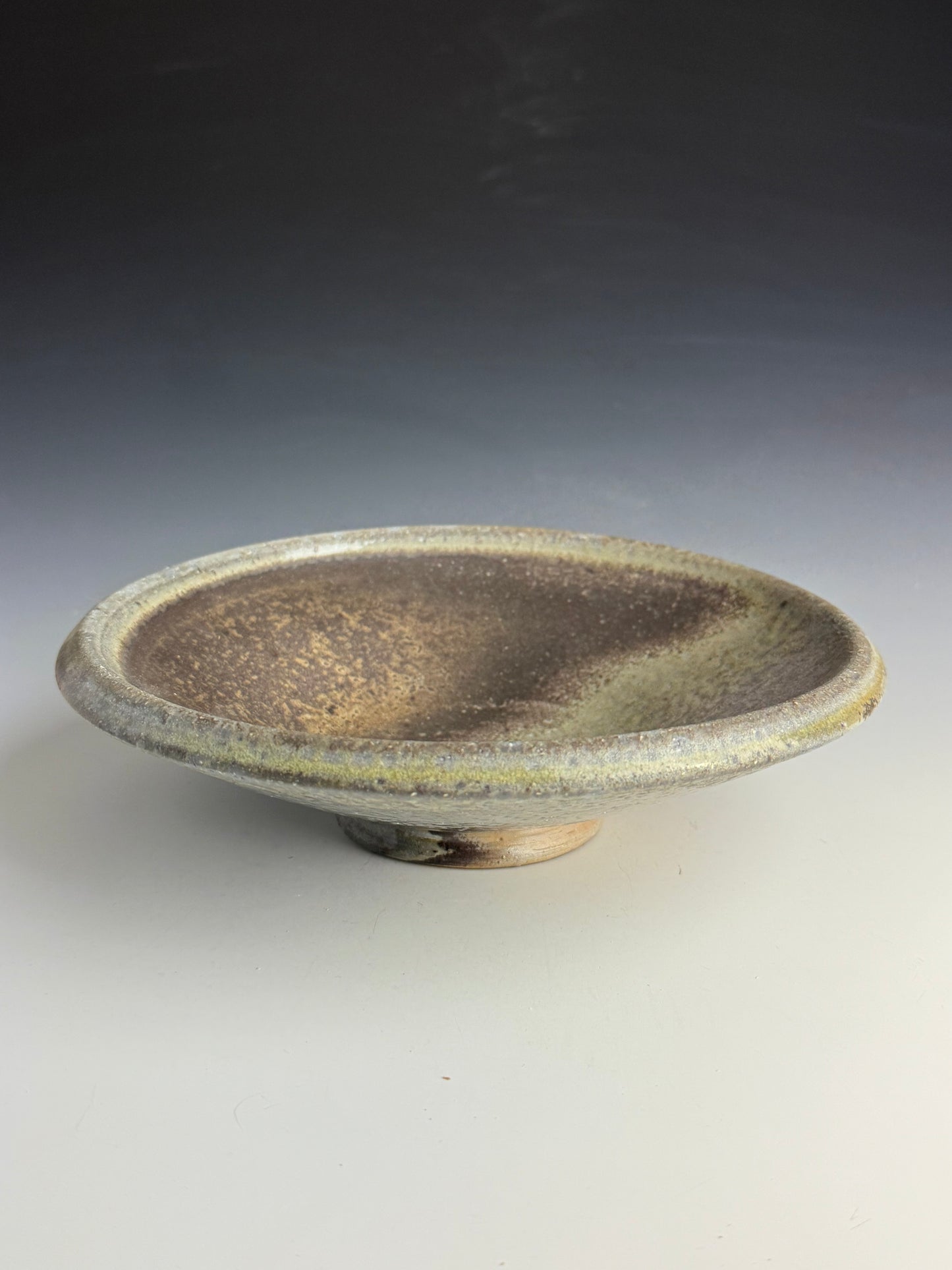 Cream and grey Serving Bowl