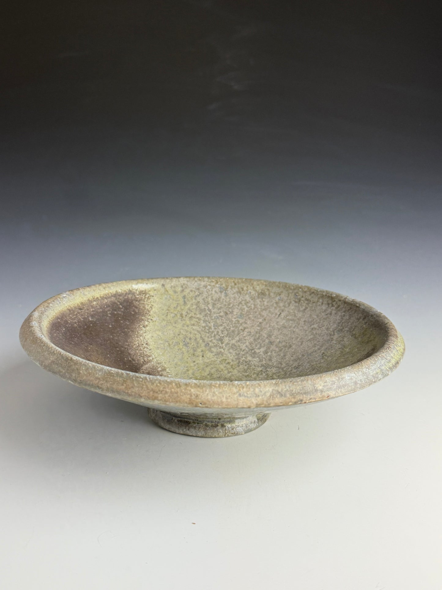 Cream and grey Serving Bowl