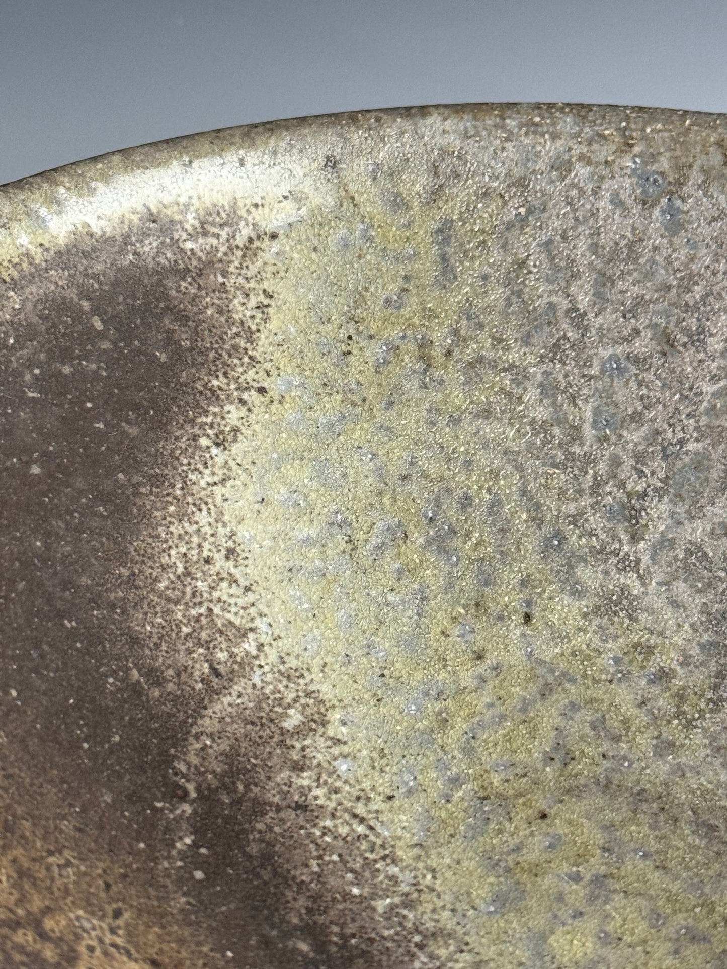 Cream and grey Serving Bowl