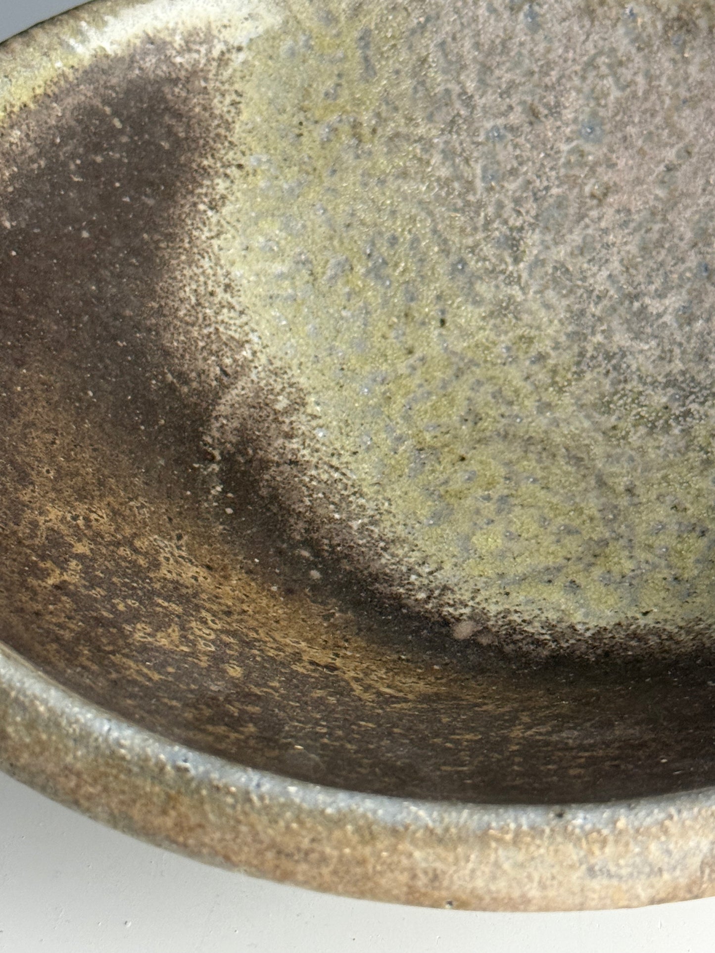Cream and grey Serving Bowl