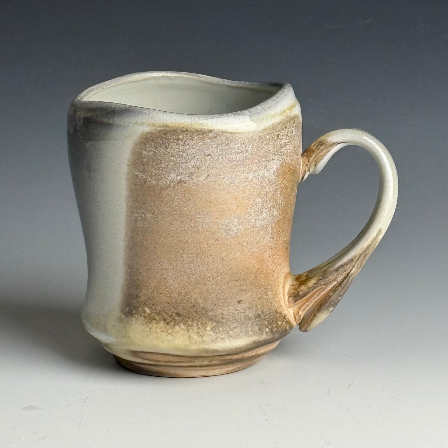 Cream and grey mug