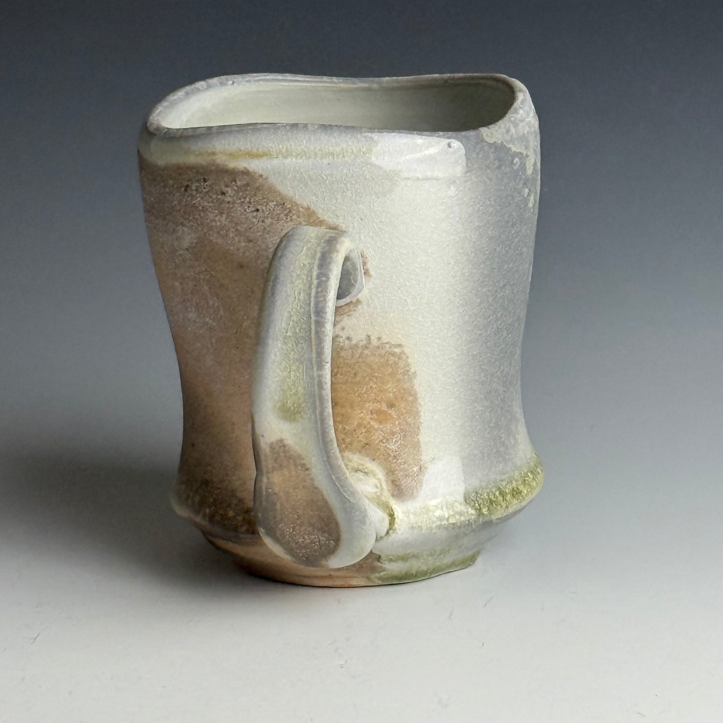 Cream and grey mug