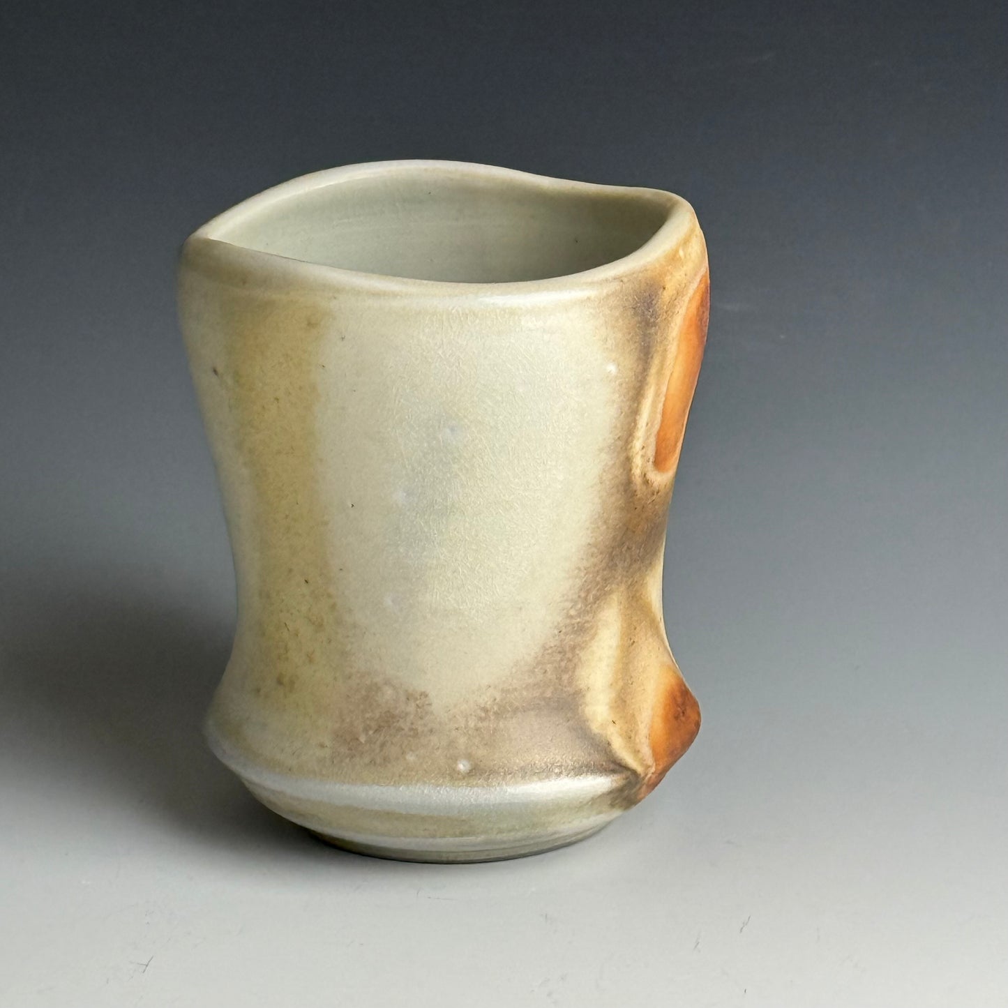 Cream and rust mug