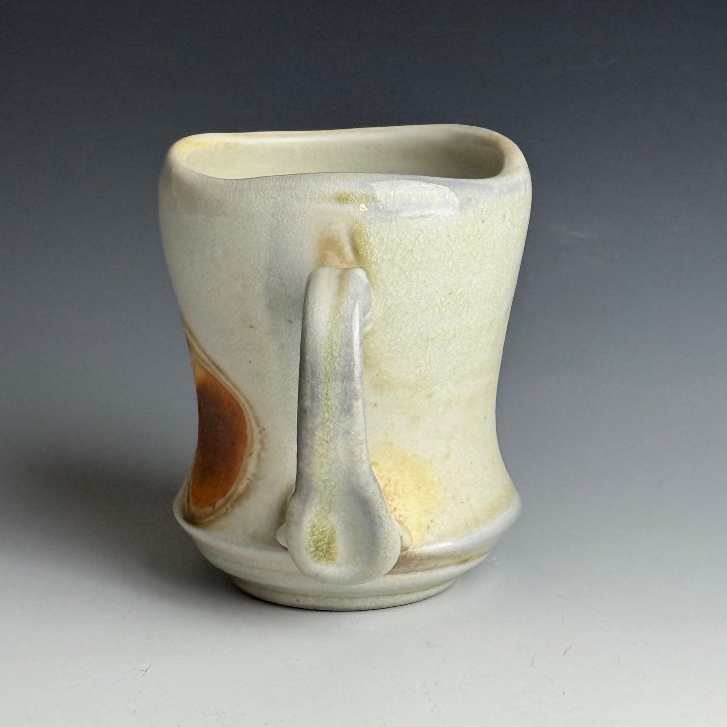 Cream and rust mug