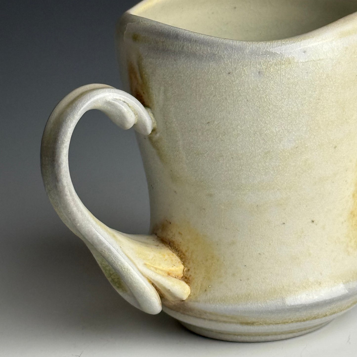 Cream and rust mug