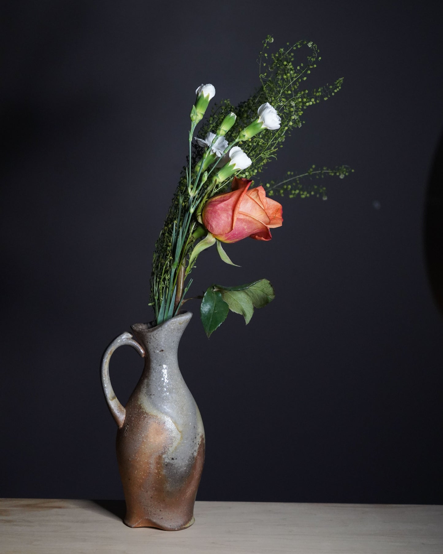 Stoneware pitcher