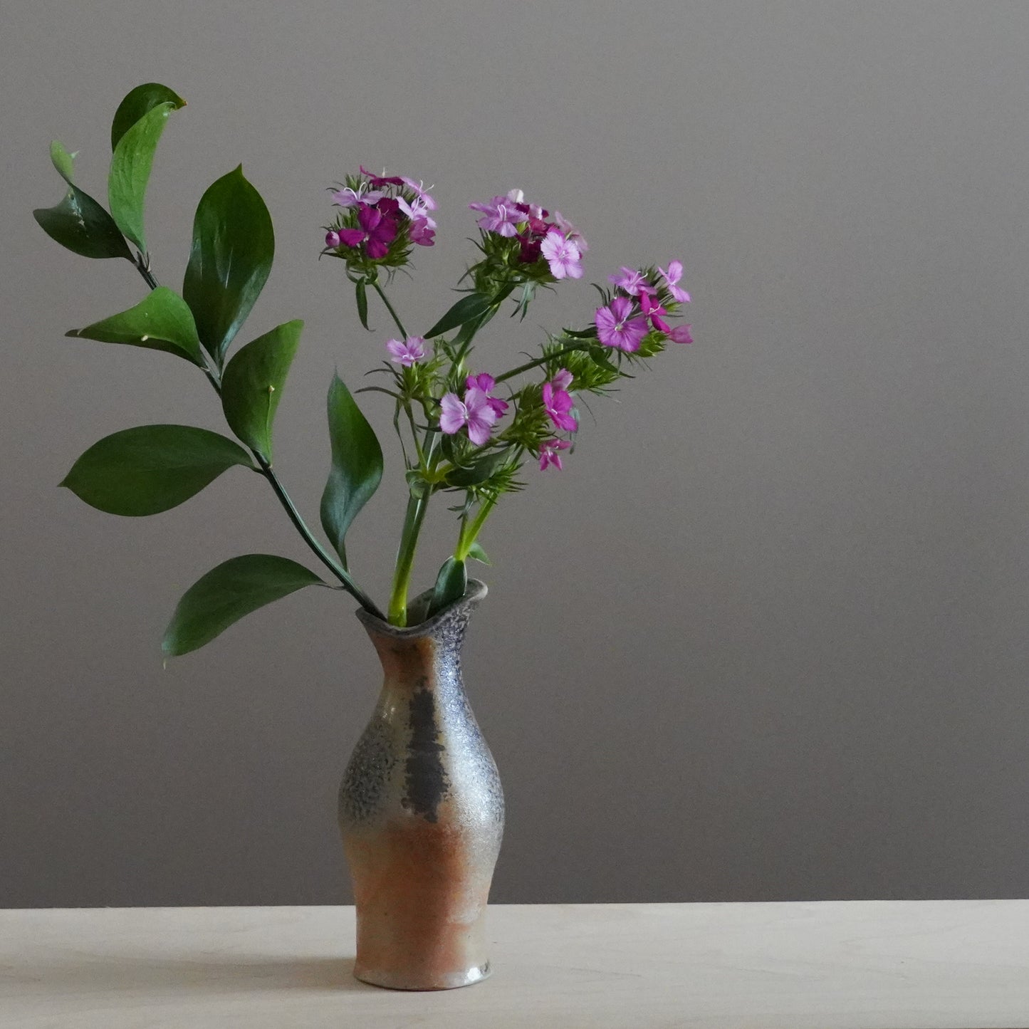 Reduction cooled bud vase