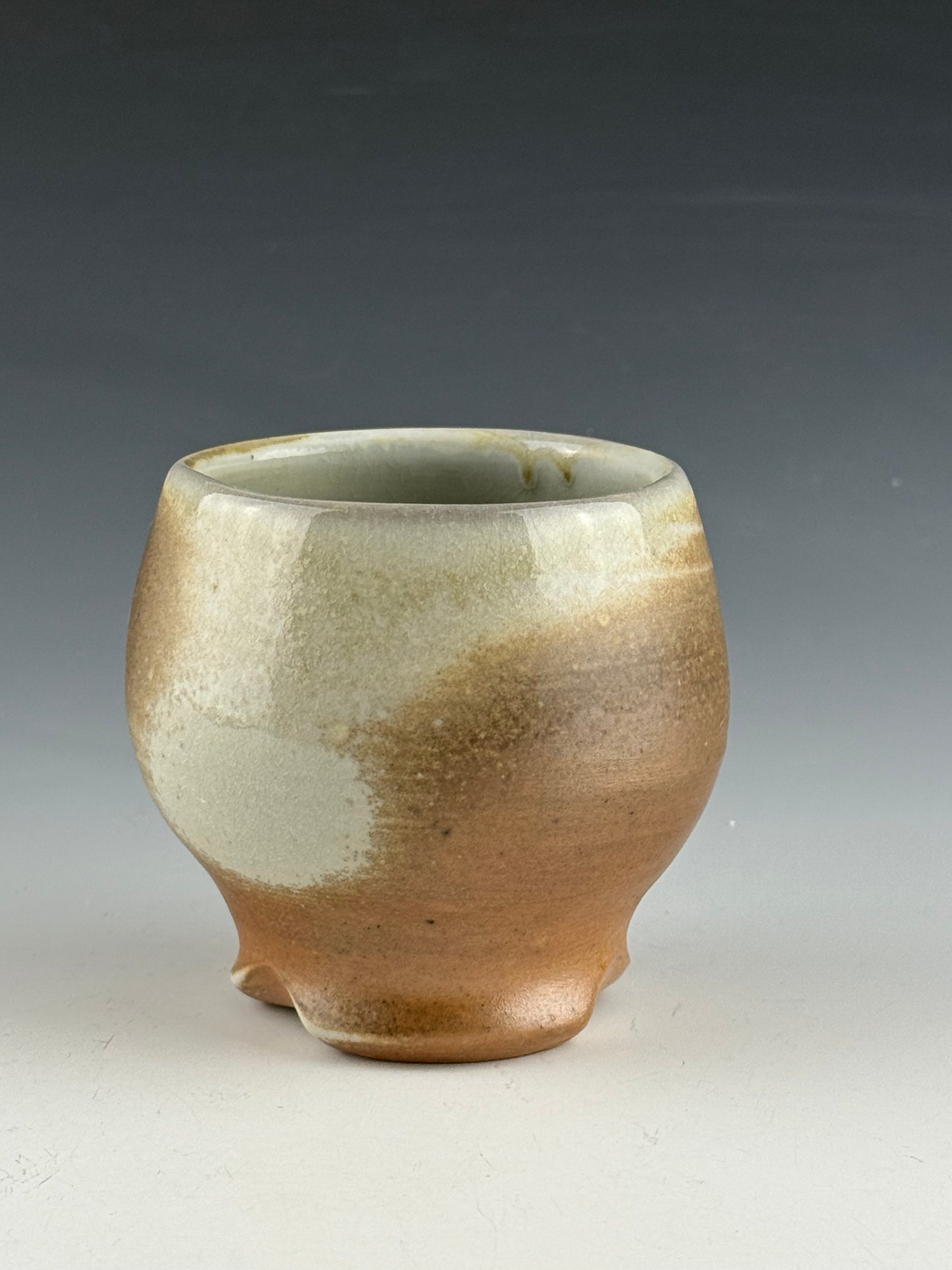Creamy cup for tea or wine
