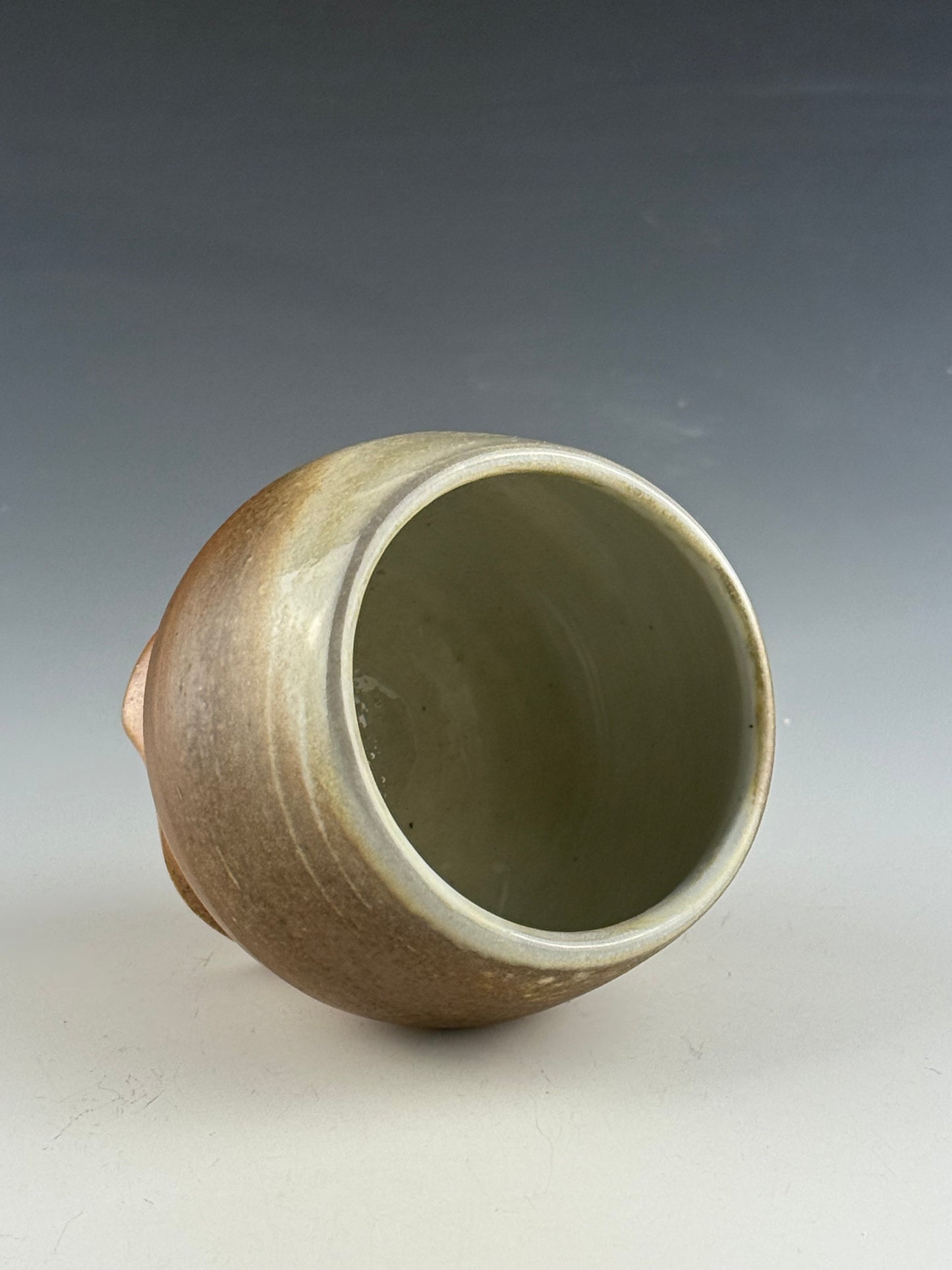 Creamy cup for tea or wine
