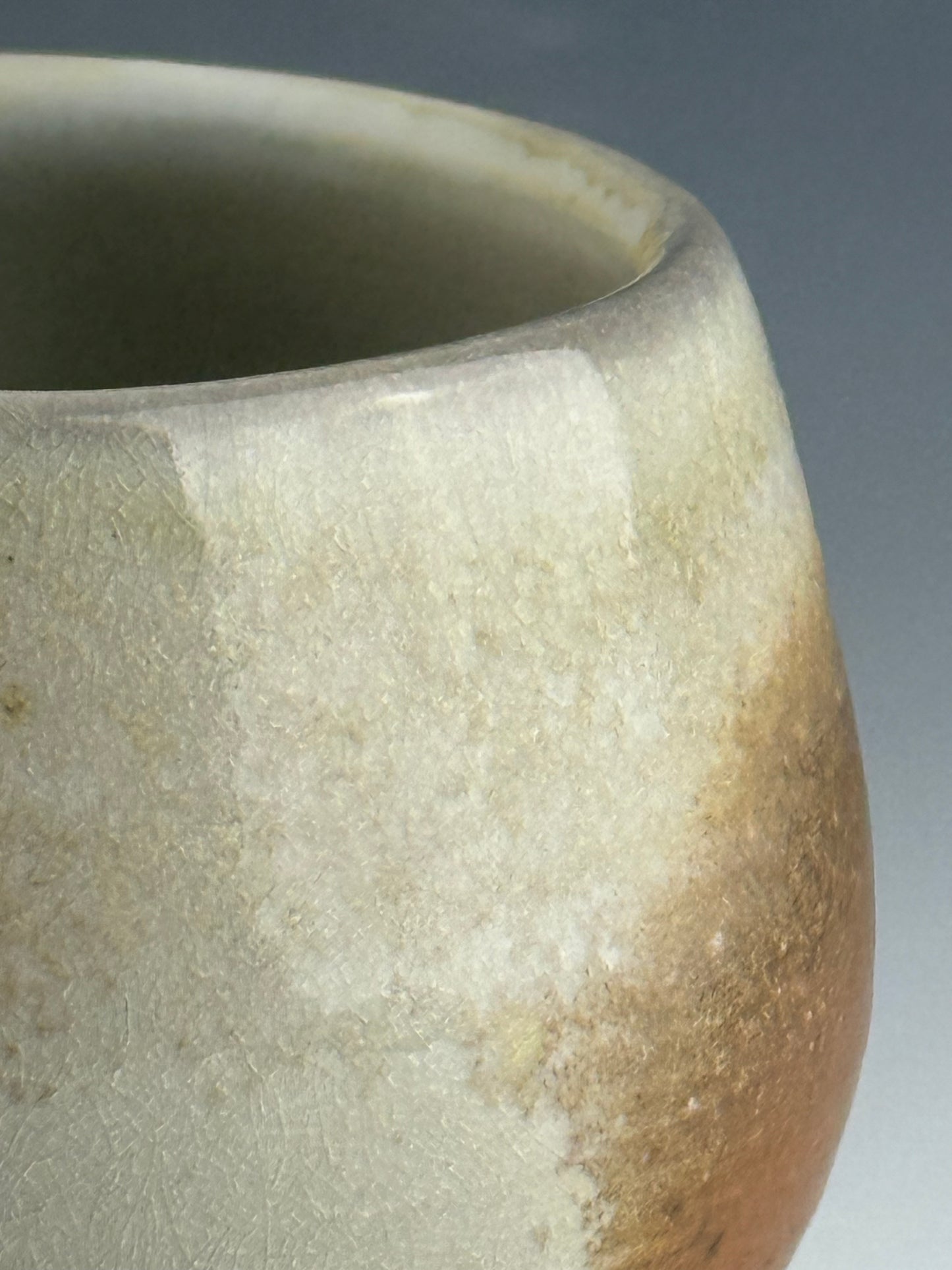 Creamy cup for tea or wine