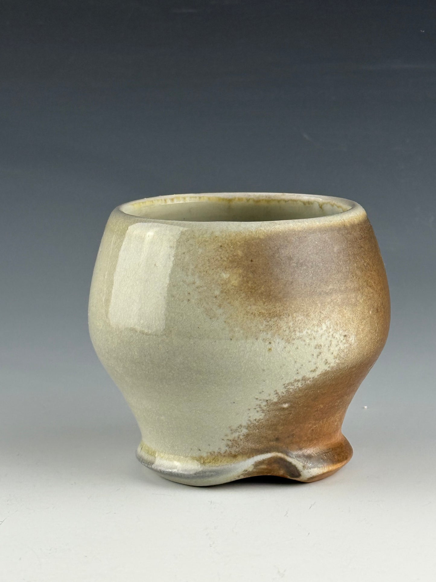 Creamy cup for tea or wine