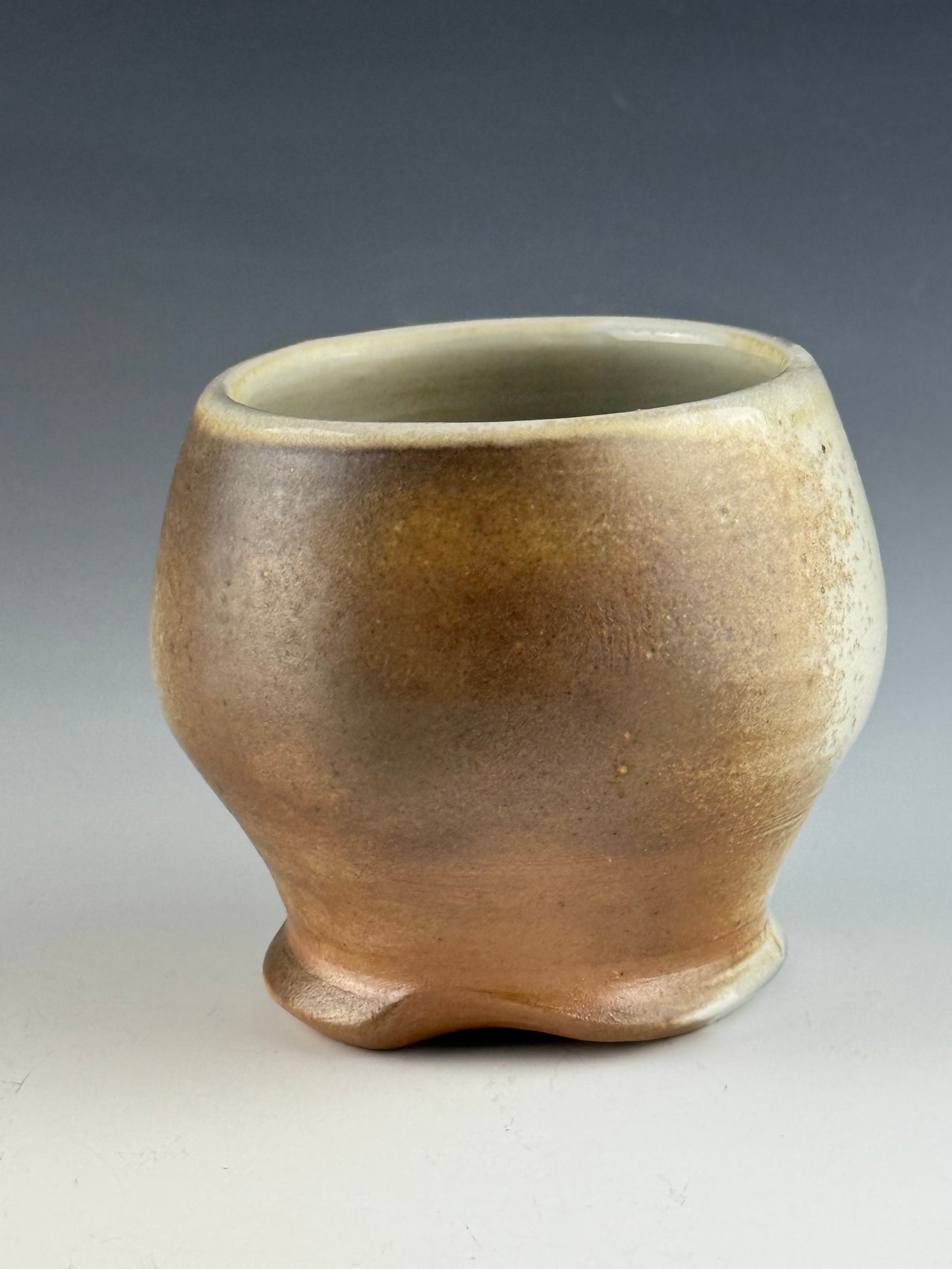Creamy cup for tea or wine