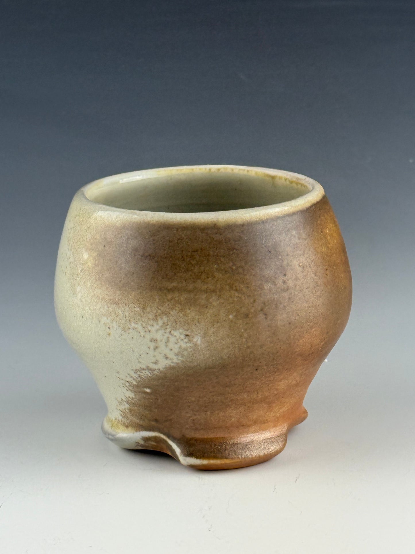 Creamy cup for tea or wine