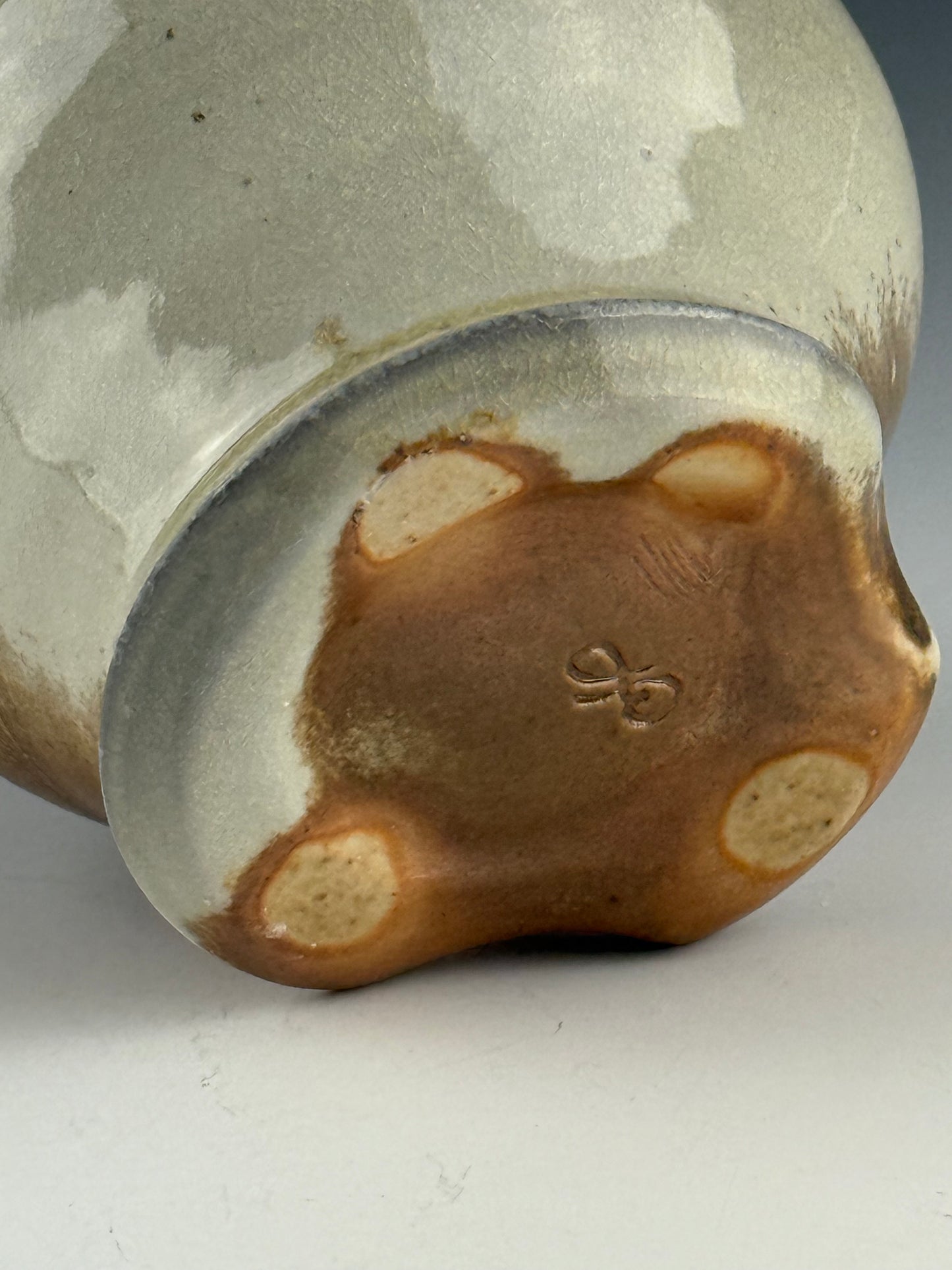 Creamy cup for tea or wine