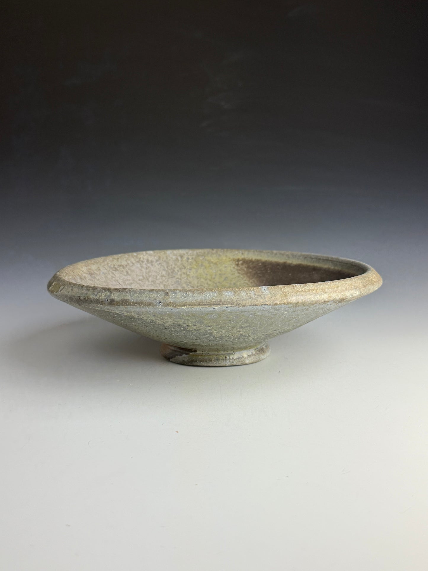 Cream and grey Serving Bowl