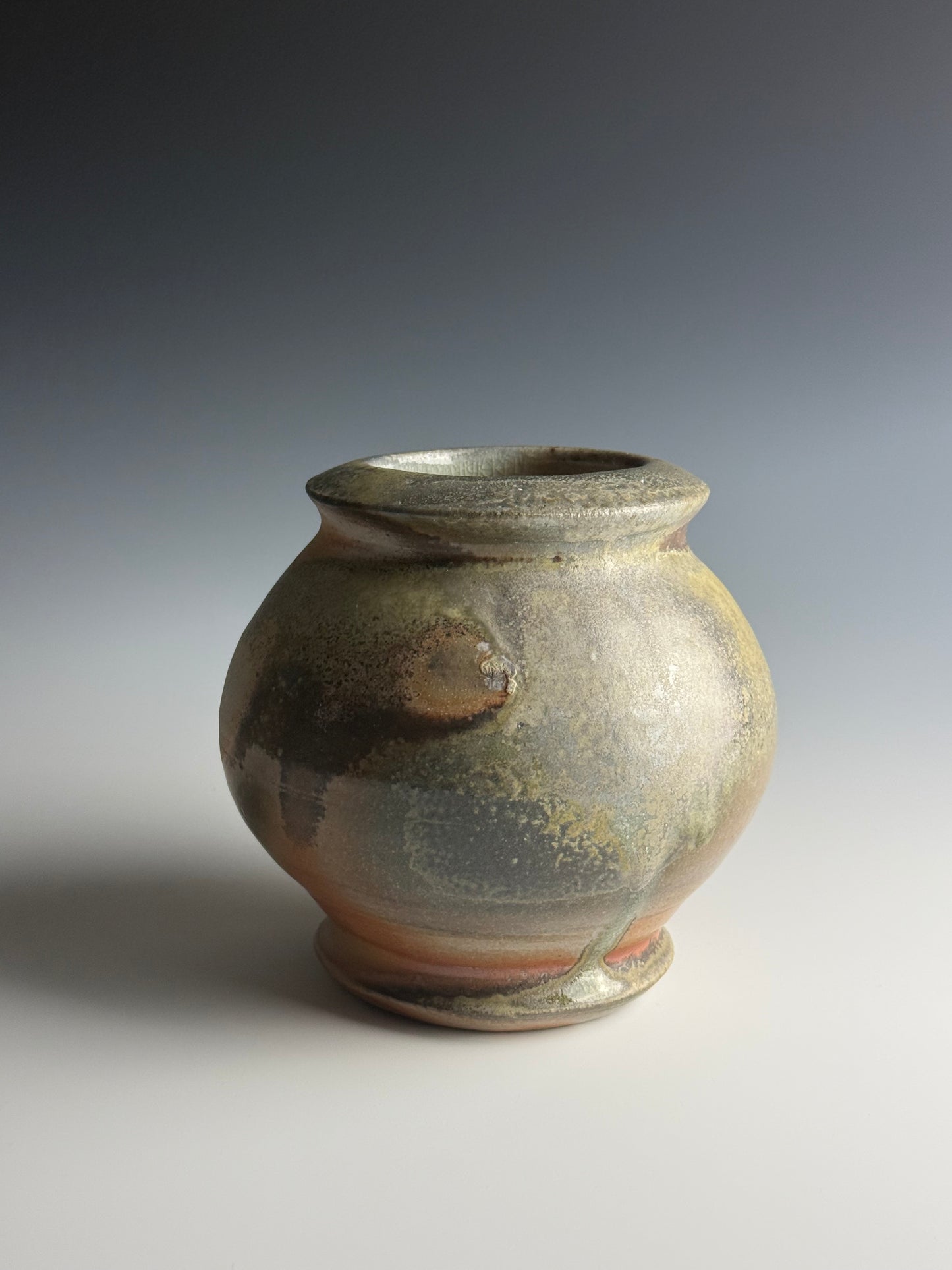 Vase with lovely flash and ash!
