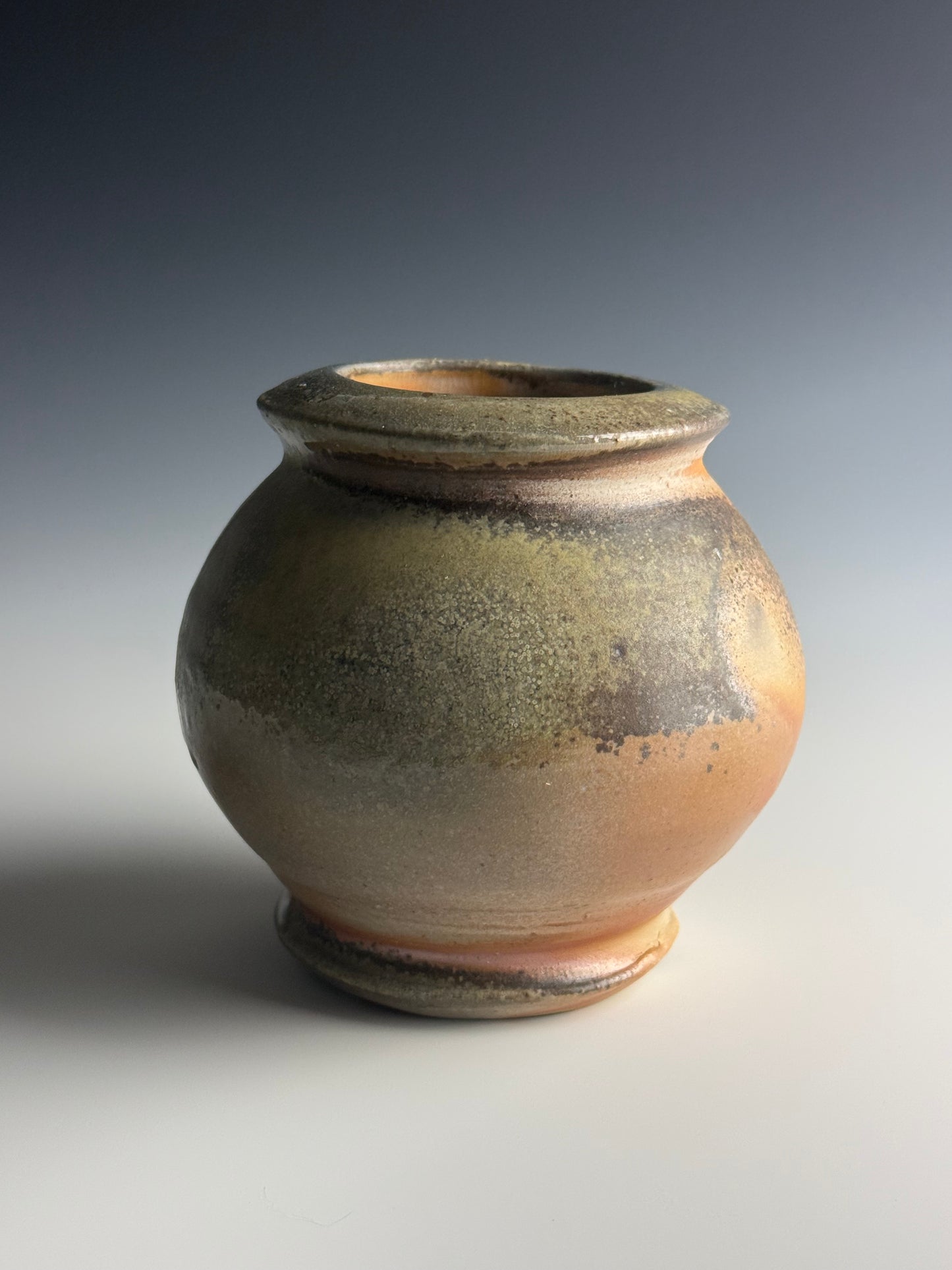Vase with lovely flash and ash!